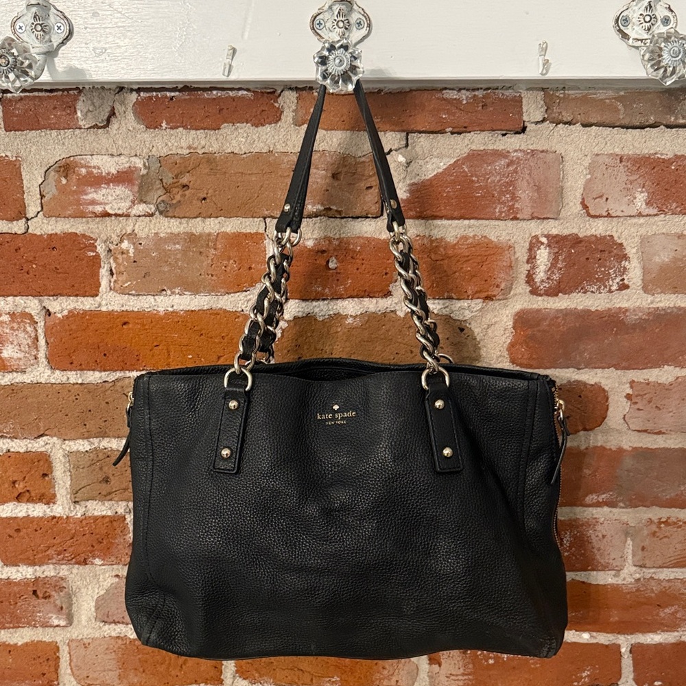 Kate Spade Large Black Leather Andee Tote